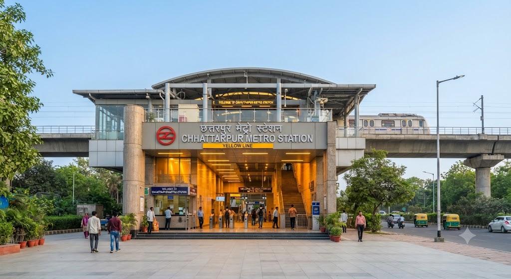 Chhattarpur Metro Station